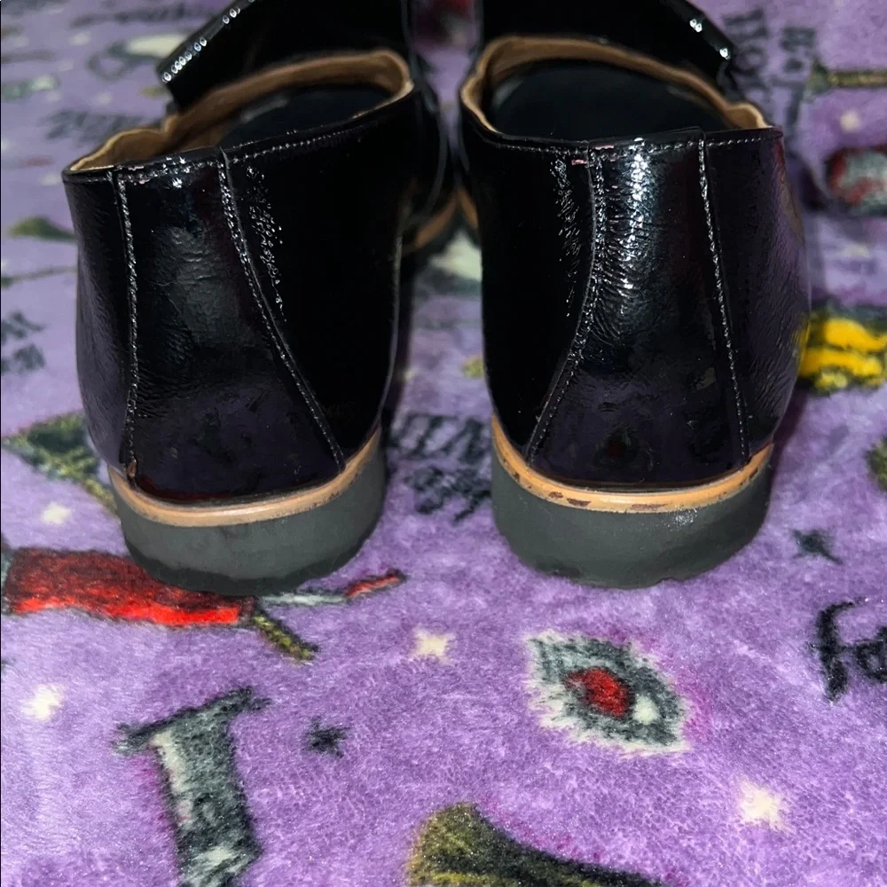 Paul Green Diana Kiltie Fringe Shiny Black Tassel Loafers Size 10 - Picture 6 of 8